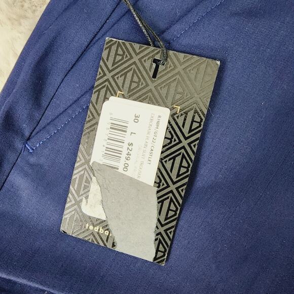 NEW Ted Baker Castlet Debonair Plain Suit Trouser Blue Pant Men's Size 30 Long - Picture 8 of 12